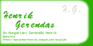 henrik gerendas business card